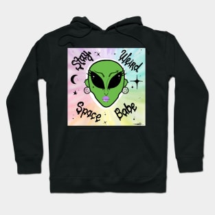 Stay weird space babe Hoodie